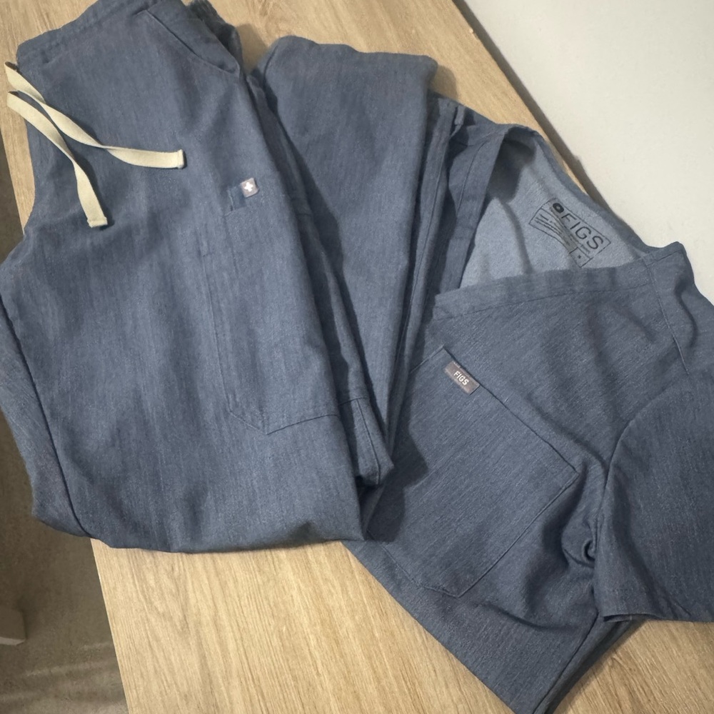 Figs Heather Blue Joggers